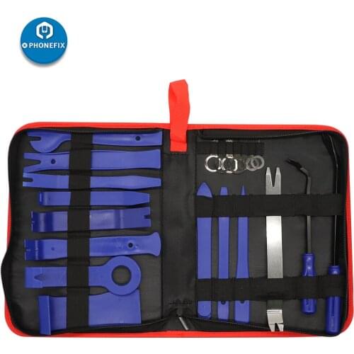 21Pcs Auto Trim Panel Removal Tool Kit Clip Pliers Fastener Remover for Car Audio Door Panel Car Pry Tool Kit Interior Hand Tool