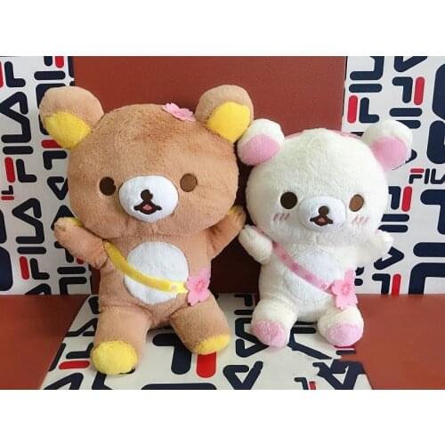 Original Japan Cartoon Rilakkuma Cherry Blossom Cafe Plush Toy Doll 32/36CM