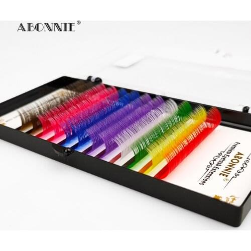 Abonnie Lashes Supplies Individual Premium Cashmere 0.07 Luxury 10-15mm Traditional Volume Lash Extensions