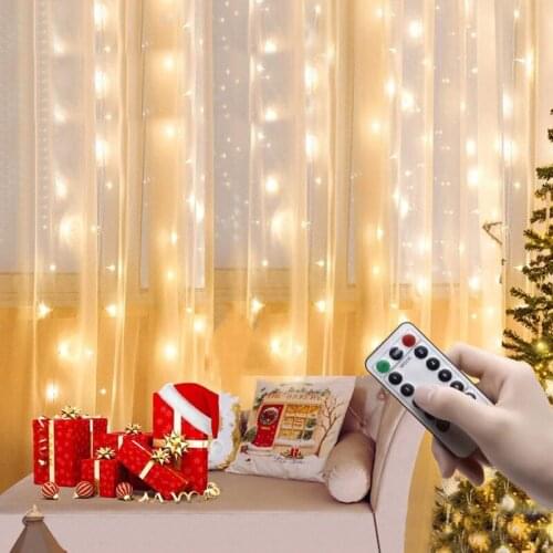 Christmas Curtain Light Garland Merry Christmas Decorations For Home Christmas Ornament Xmas Gifts Navidad 2021 New Year 2022
