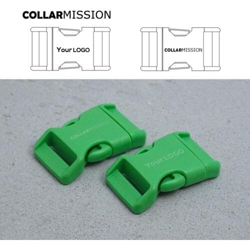Retailing engraved plastic release buckles for backpack strap bag belt pet collar Webbing DIY accessories 25mm green CK25SJ10