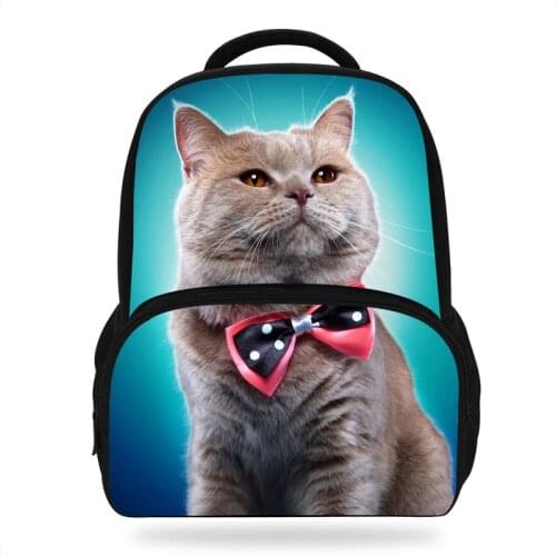 2021 Hot 16 Inch Cute Backpack For School Kids Animal Print Bag Cat Backpack For Children Boys Girls