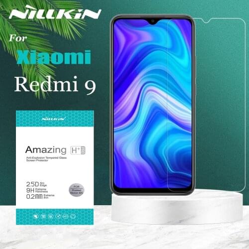 Redmi9 Glass Nilkin for Xiaomi Redmi 9 Glass Screen Protector Nillkin 9H Hard Clear Safety Tempered Glass on Redmi 9