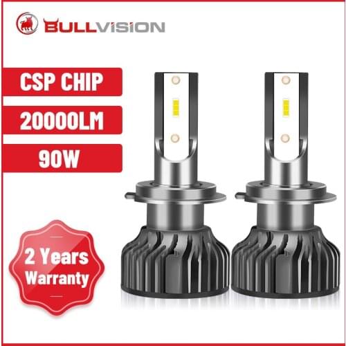 H7 Led 6000K Headlight H1 H4 Lamlada H11 20000Lm Light For Car 12V 9005 Hb3 Turbo Led Mini 9006 Hb4 Focus H8 H9 Fighter Bulb CSP