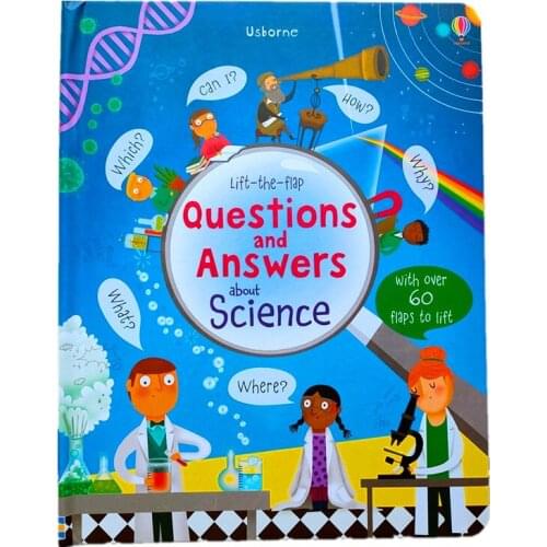 Usborne Questions and Answers About Science English 3D Flap Book Baby Kids Popular Science Reading Book Gift