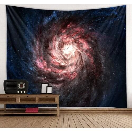 Explosion magic starry sky black hole space polyester printing tapestry background decoration cloth multiple sizes optional