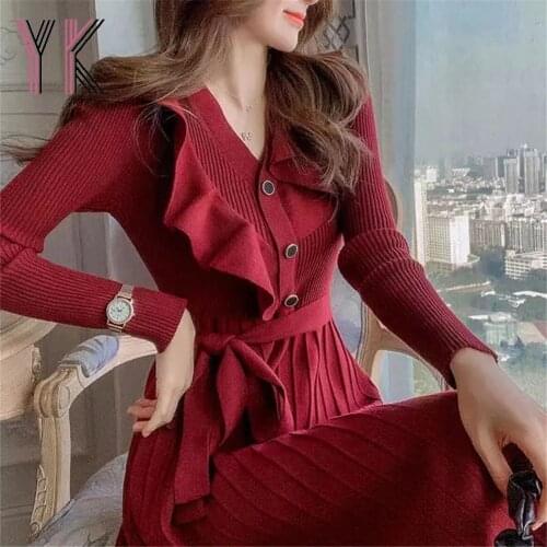 YKANGS Fashionable Knitted Dresses