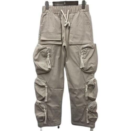 2021ss Travis Scott Cactus Jack Whoisjacov Pocket Cargo Pants Men Women Joggers Drawstring T Scott Sweatpants Trousers