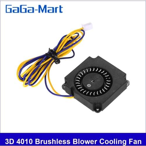 3D 4010 Brushless Blower Cooling Fan Turbo Fan 24V with Ball Bearing 2Pin Connector for CR-8S Ender 3 3D Printer Hotend Extruder