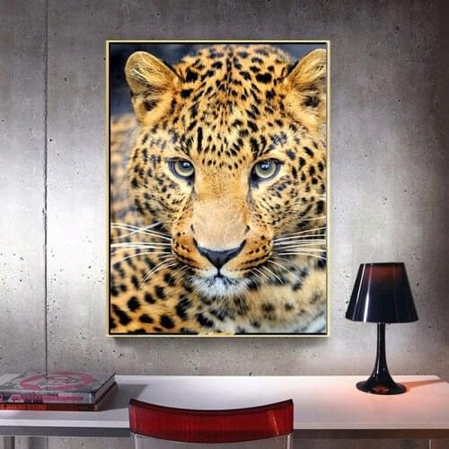5D DIY Diamond Painting Embroidery Leopard Square Rhinestone Diamond Cross Stitch Animal Kit Mosaic Living Room Decoration Gift
