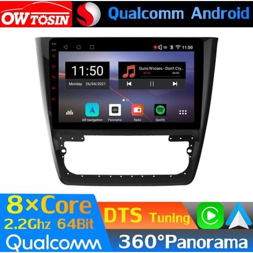 Qualcomm 8Core Android Car Media For Skoda Yeti 2009-2017 GPS Navigation 360 Panoramic Radio CarPlay Auto Optical HDMI DTS HIFI