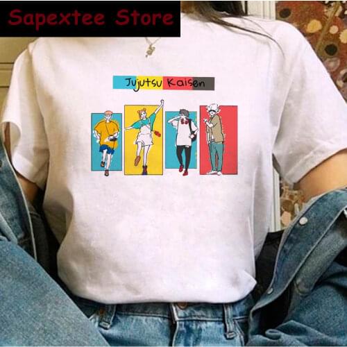 Japanese Anime Jujutsu Kaisen T Shirt Men Funny Gojo Satoru Men T-shirt Unisex Cartoon Graphic Tees Summer Top T-shirts Male