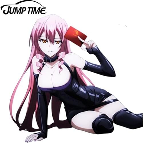 JumpTime 13cm x 12.4cm Anime Sexy Hot Girl Beautiful Graphic Inukai Isuke Render Vinyl Car Window Laptop Decal