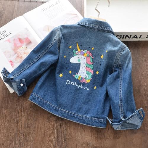 Menoea Kids Denim Jacket 2020 New Style Girls Fashion Children Clothing Autumn Baby Girls Clothes Outerwear Jeans Jackets Coat