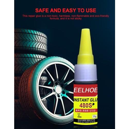 Tire Repair Instant Glue Fast Car Bicycle Tire Repair Adhesive Cheapness Waterproof High Temperature Resistance Safe Non-tox