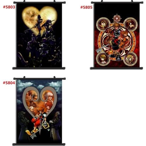 Kingdom Hearts Anime manga wall Poster Scroll