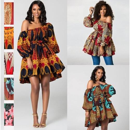 Richkeda Store New 2021 New Dashiki African Clothes For Women Embroidery Bazin Riche Tops Womens T Shirt South Africaine Robe