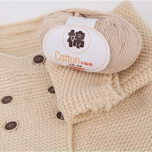 Retail 50g/ball Winters Soft Knitting Yarn Hand Knitting Crochet 100% Cotton Yarn Baby Wool Yarn DIY Sewing Craft Supplies JK461