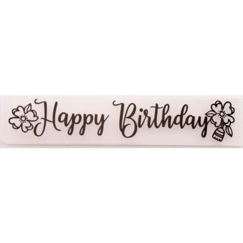 Happy Birthday Embossing Folder Stencil Template DIY Scrapbook Album Card Making Decoration