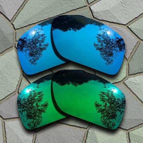 Sky Blue&Jade Green Sunglasses Polarized Replacement Lenses for Oakley Big Taco