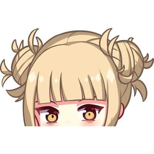 Car Styling Vinyl Stickers for Anime Girl My Hero Academia Himiko Toga Graphics Motor Bikes Keyboard Decal