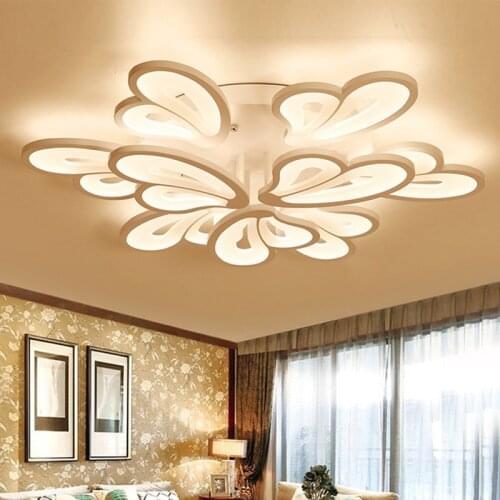 LED Butterfly Chandelier Modern Lighting For Living Room Bedroom Hall Study Home Ceiling Lamps Remote Control Design Fixtures