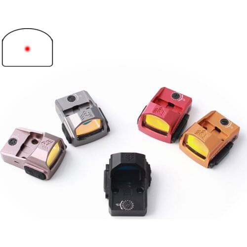 NEW P2 Tactical Micro 1x22 Red Dot Sight 3 MOA Reflex Sight Scope with Hight Mount RMR Optics for Pistol or Hunting Rifle