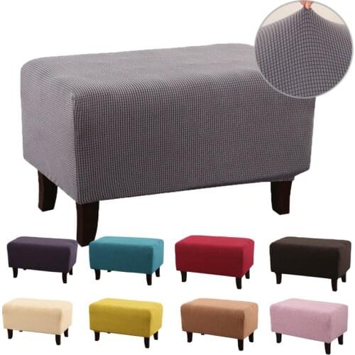 Thick Polar Polyester Sofa Pedal Cover For Living Room Couch Footstools Cover High Elastic Footstool Sofa Accessories S/M/L