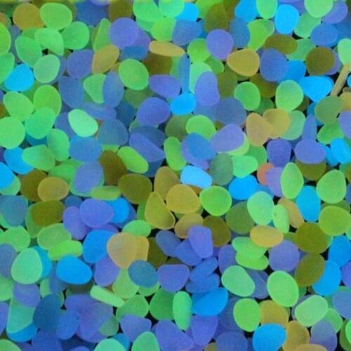 10 pcs/lot Luminous Light-emitting Artificial Pebble Stone Fish Tank Aquarium Stone Decoration