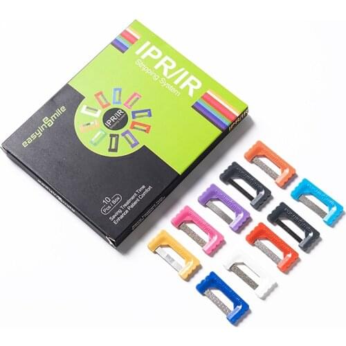 10pcs IPR Plus Dental Stripping System Oral Adjacent Surface Polishing Strip Molar Oral Removing Dirt Dental Implant Clean Tools