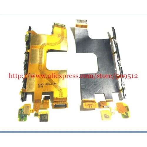 100pcs Best OEM Power On/Off Button Volume Button Flex Cable For Sony Xperia Z3+Dual E6533 replacement by DHL EMS