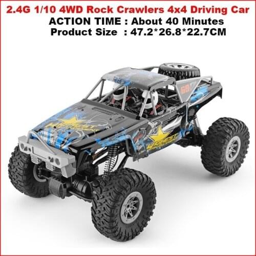 104310 2.4G 1/10 4WD Rock Crawlers 4x4 Driving Car 280 Motors Drive Bigfoot Car Remote Control Car Model Off-Road Vehicle Toys