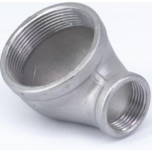 2" BSP To 1" BSP Female 304 Stainless Steel Reducing Elbow Connector Pipe Fitting water oil air 230 PSI