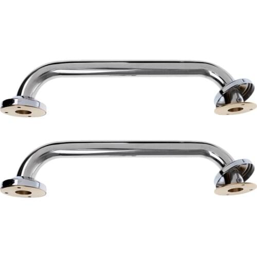 2 Pieces Stainless Steel 13'' Boat Polished Marine Grab Handle Handrail 33cm