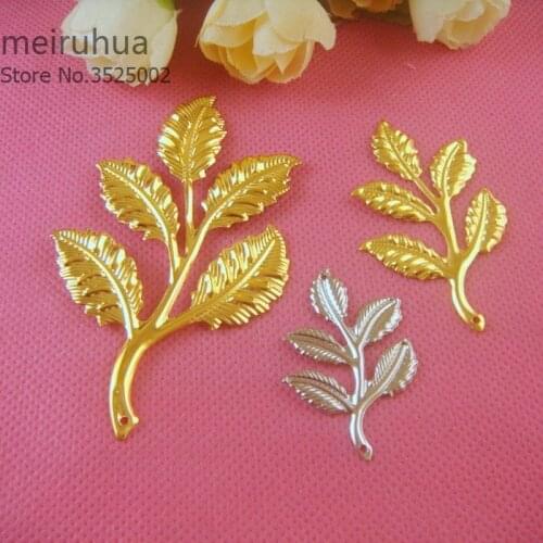 20 pcs/lot Metal Filigree Flowers Slice Charms base Setting Jewelry DIY Components Findings