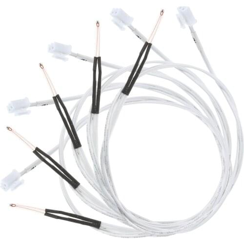 3pcs Anet A8 plus ET4 NTC 3950 Thermistor Sensor 100K 0.5 Meter Wiring Cable Pin Head for ET4 ET4X ET4PRO ET5 3D Printer parts