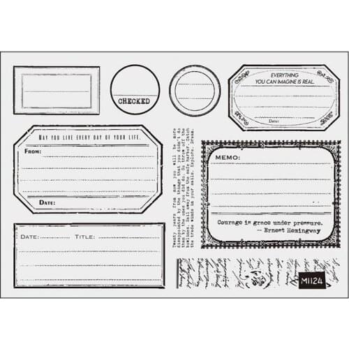 Ticket sign Clear Stamp Or stamp for DIY Scrapbooking/Card Making/Kids Fun Decoration Supplies A634