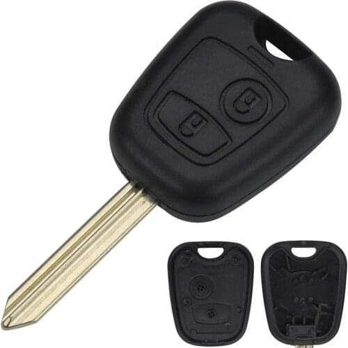 Kutery Car Key Shell For Citroen C1 C2 Saxo Xsara Picasso Berlingo For Peugeot 2Buttons Remote Key Case Cover With Uncut Blade