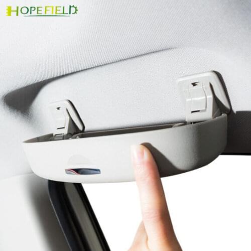 Car Sunglasses Holder Eyewear Storage Box driving shades car roof handle modify for Audi A3 S3 8V A4 B8 B6 B7 B9 A5 A6 C6 C7 Q5