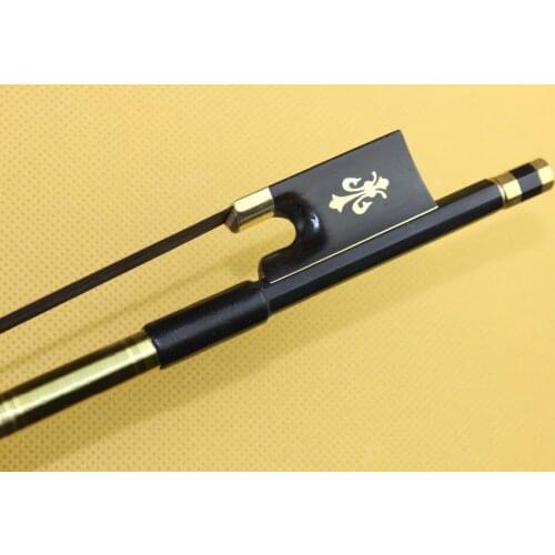 Hot sale high quality black Carbon fiber violin bow 4/4 full size black horse hair