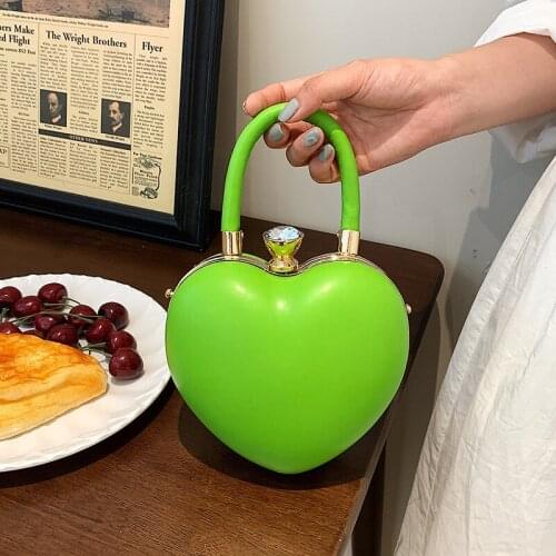 Personalized Female Handbag Womens 2021 Summer New Small Shoulder Chain Messenger Bag Heart-shaped