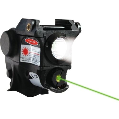 Laserspeed Compact Green Red Dot Laser Sight with LED Light for Pistol Weapon Glock Walther Picatinny Rail Mount Handgun Hunting