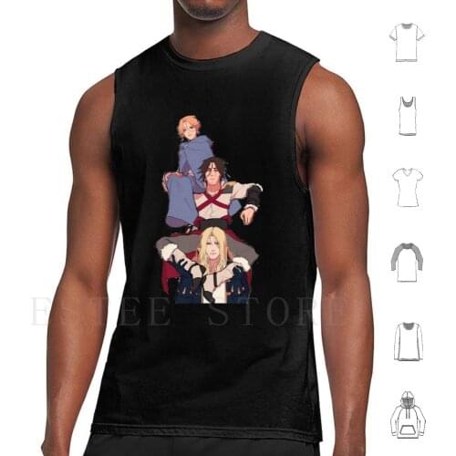 Castlevania4 Tank Tops Vest Sleeveless Castlevania Action Adventure Game Horror Dracula Animation