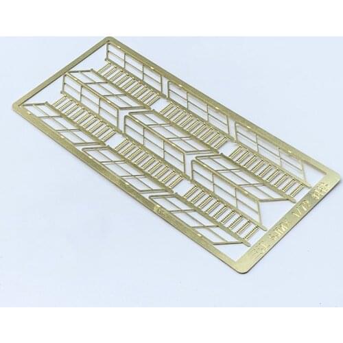 1set Remote Control Boat Model Transformation Parts 1:72 Inclined Ladder Micro Brass Etched Stair for DIY RC Toys 1/72 Staircase
