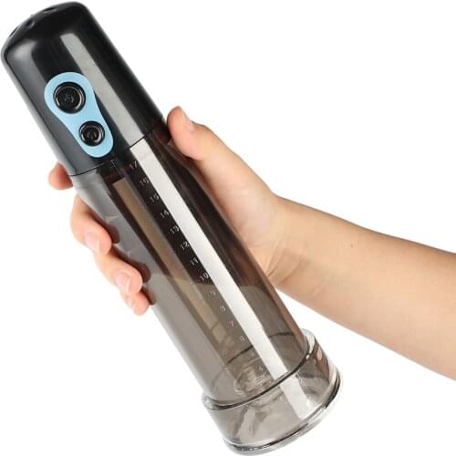 Men Electric Penis Train Pump Enlargement Sleeve Delay Ejaculation Vibrator Vacuum Penis Enlargers Male Last Masturbation Cap A3