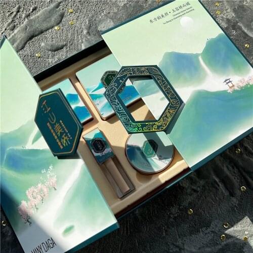 Makeup Set Eyeshadow Palette Glitter Shimmer Matte Eyeshadow Pallete Eyebrow Pencil Eyeliner Pen Lipstick Foundation Gift Box