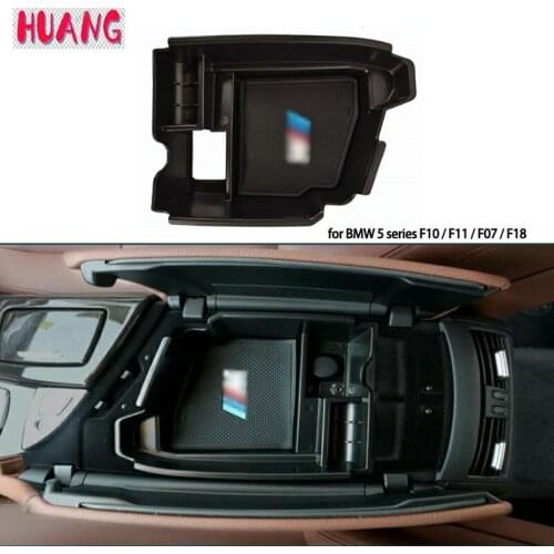 Armrest organizer For BMW 5 Serie F10 F11 F18 Auto Central for Storage Box Accessories Interior Vehicle Supplies Specialized