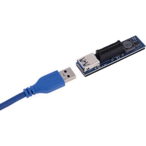 PCI-E Riser Mini PCIE to PCI-E X1 Extension Port SATA Adapter Expansion Card ABCD