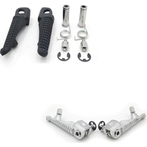 Aftermarket free shipping motorcycle parts Motorcycle Front Foot Pegs Footrest Fit For Kawasaki ZX6R ZX9R ZX10R ZX-6r ZX