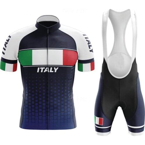 Professional cycling jersey Italy 2021 complete summer cycling clothes set abbigliamento mtb bike triathlon suit bicycle uniform